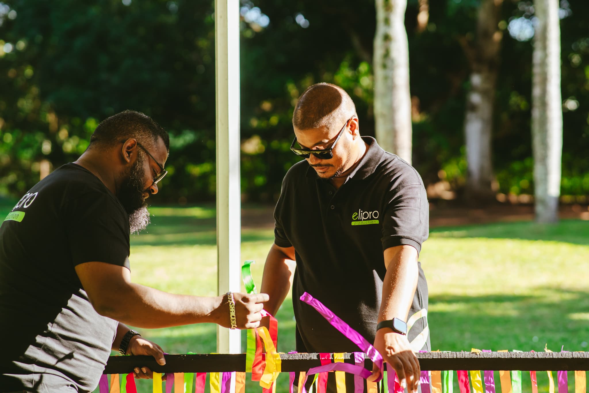 Elipro Production team ready to help with your event